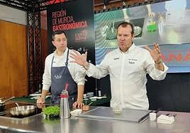 Pablo González Conejero, este sábado, en su ponencia en Región de Murcia Gastronómica.