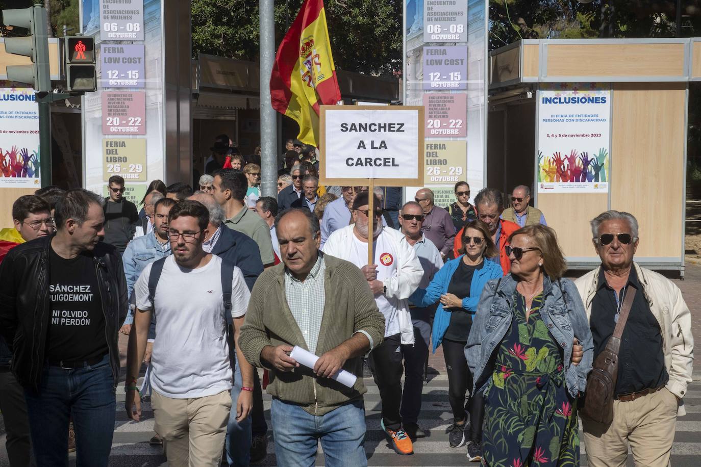 La protesta en Cartagena por la unidad de España, en imágenes