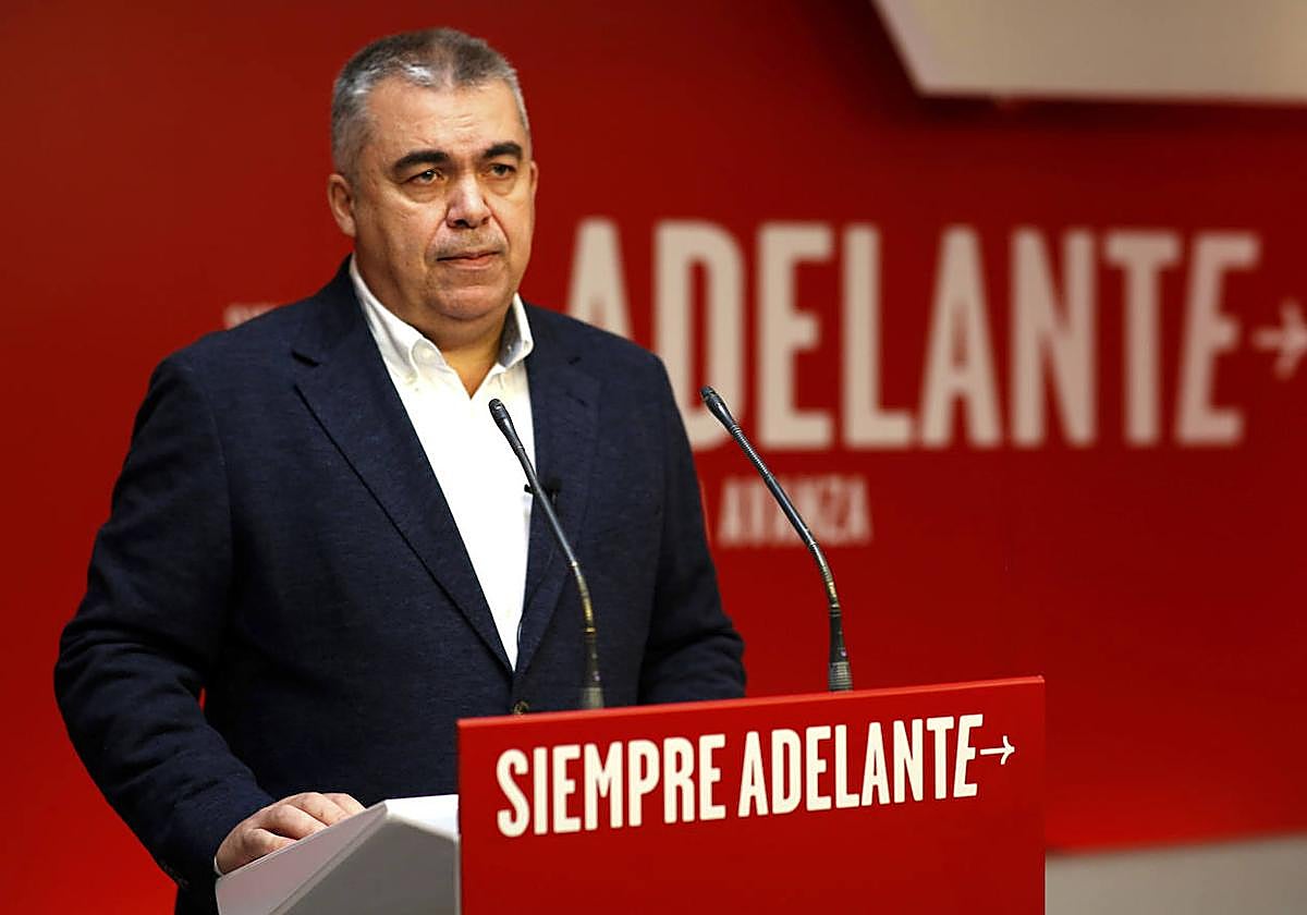 El secretario de Organización del PSOE, Santos Cerdán, valora este domingo los resultados de la consulta a la militancia.