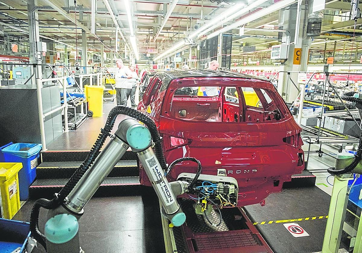 Cadena de montaje del Seat Arona en Martorell, uno de los autos más demandados por clientes de 'renting'.