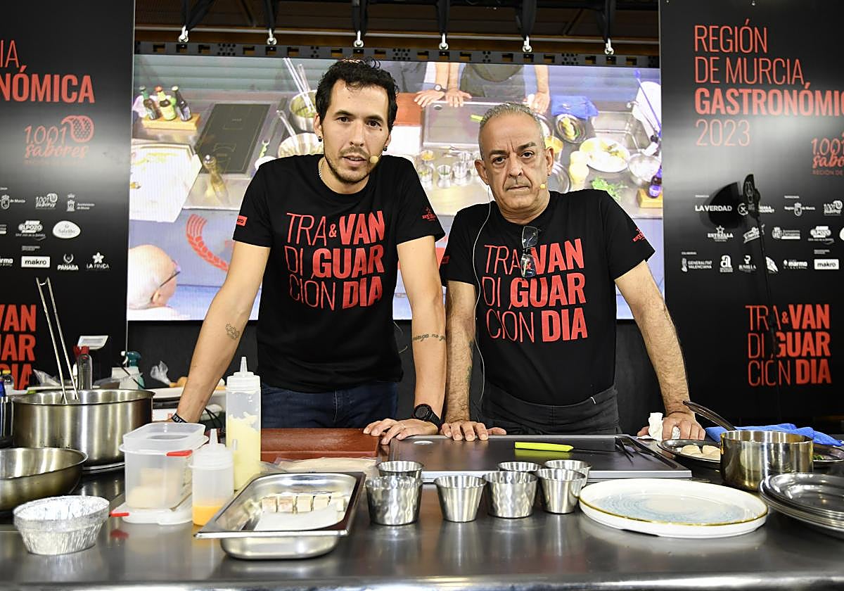 Quim Gabarró, de Alviento, y Pedro Moreno, este domingo, en Región de Murcia Gastronómica.