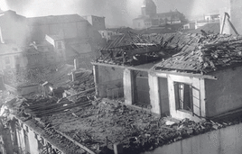 Descodificar un periodo triste. Distintas imágenes recogidas en esta exposición, 'Las otras guerras', tomadas en Ávila, Salamanca y la Sierra de Guadarrama entre los años 1937 y 1938, en la guerra civil.