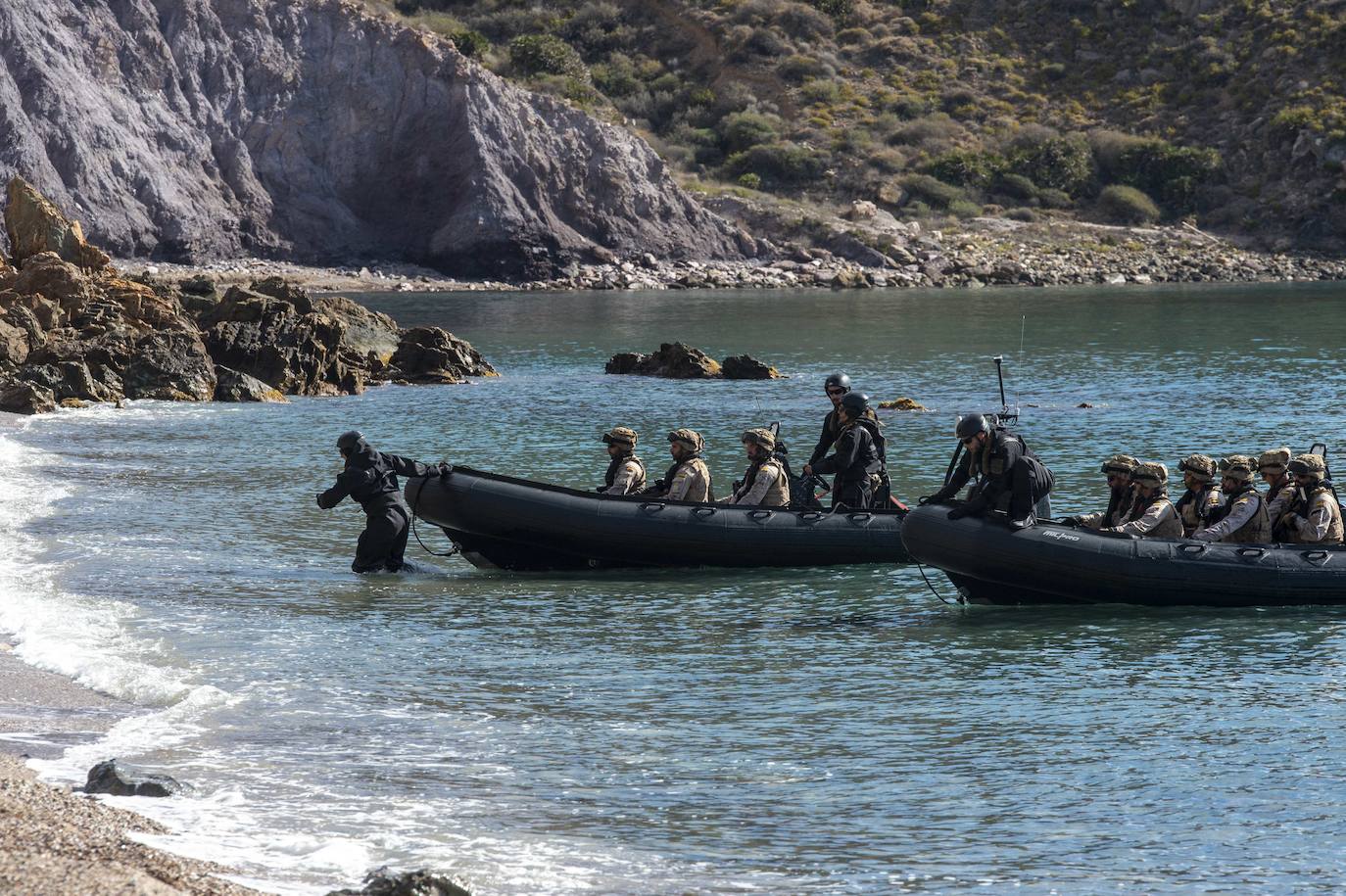 Maniobras de vigilancia y protección de la OTAN en Cartagena