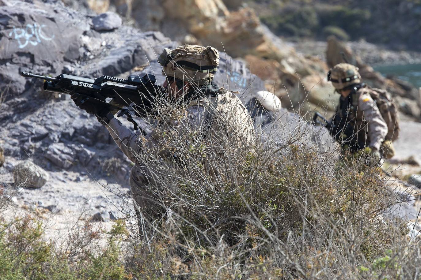 Maniobras de vigilancia y protección de la OTAN en Cartagena