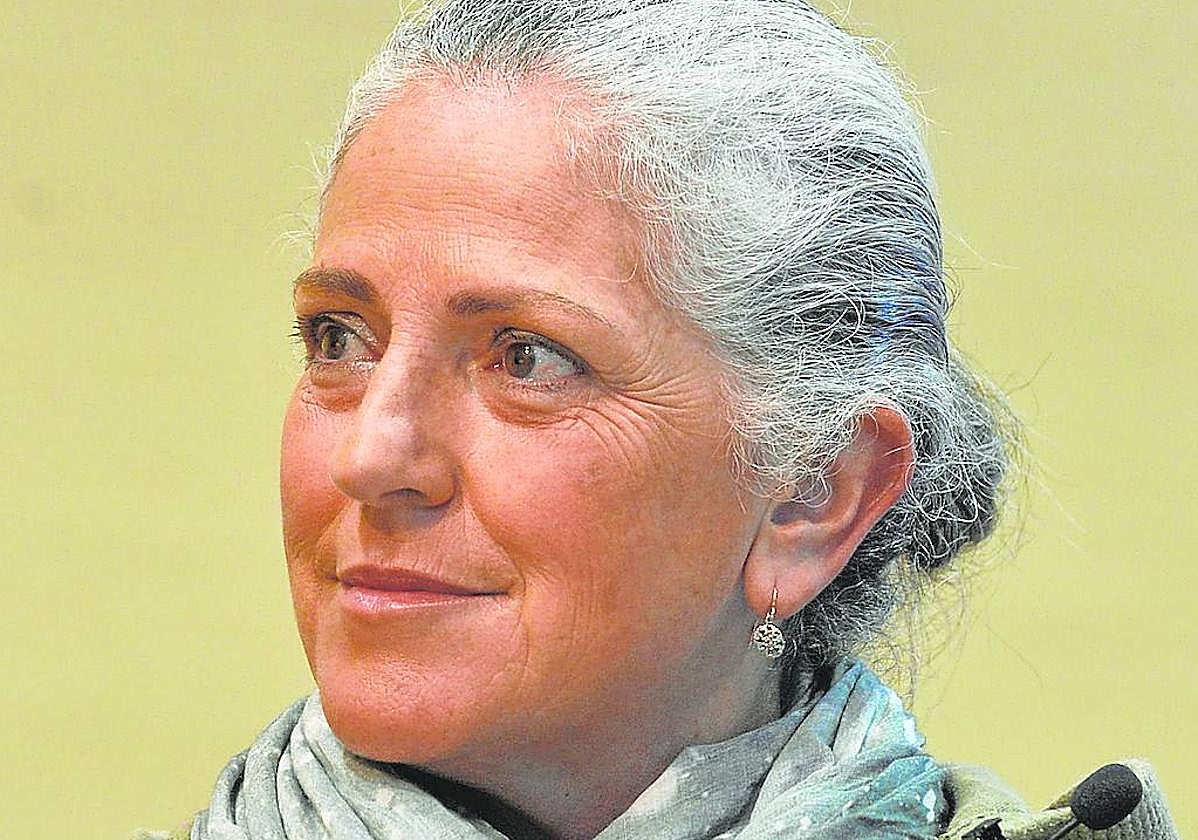 En un encuentro de escritores en Mazarrón en 2021. Inma Pelegrín.