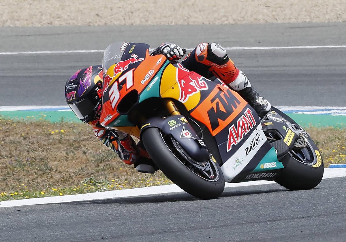 Pedro Acosta, esta temporada, en el circuito de Jerez.