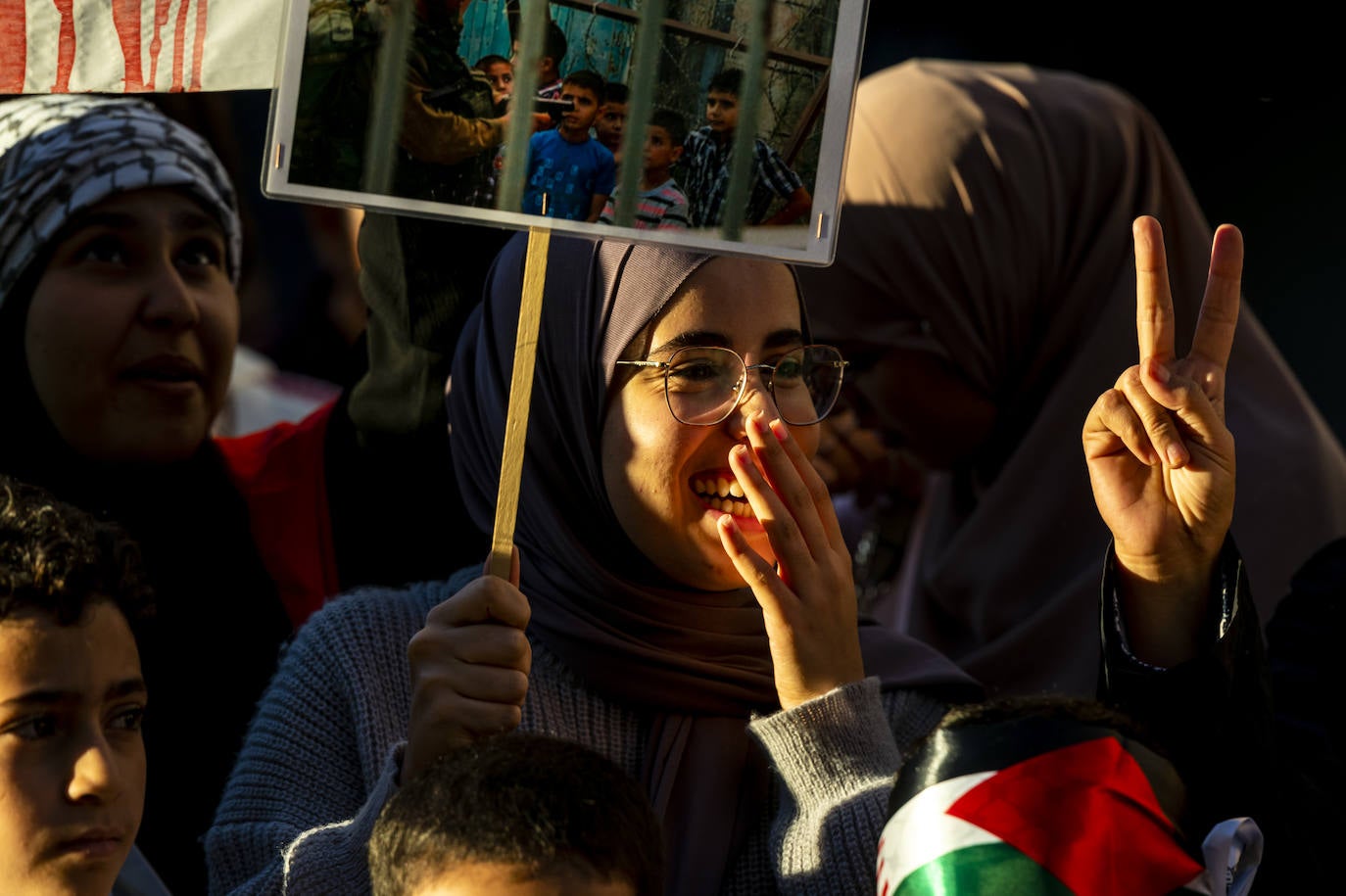 Las imágenes de la manifestación en Murcia en defensa de Palestina