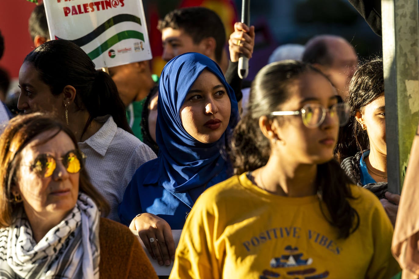 Las imágenes de la manifestación en Murcia en defensa de Palestina