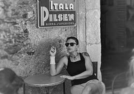 La poeta cartagenera Noelia Illán, durante un viaje a Italia, uno de los países a los que siempre regresa.