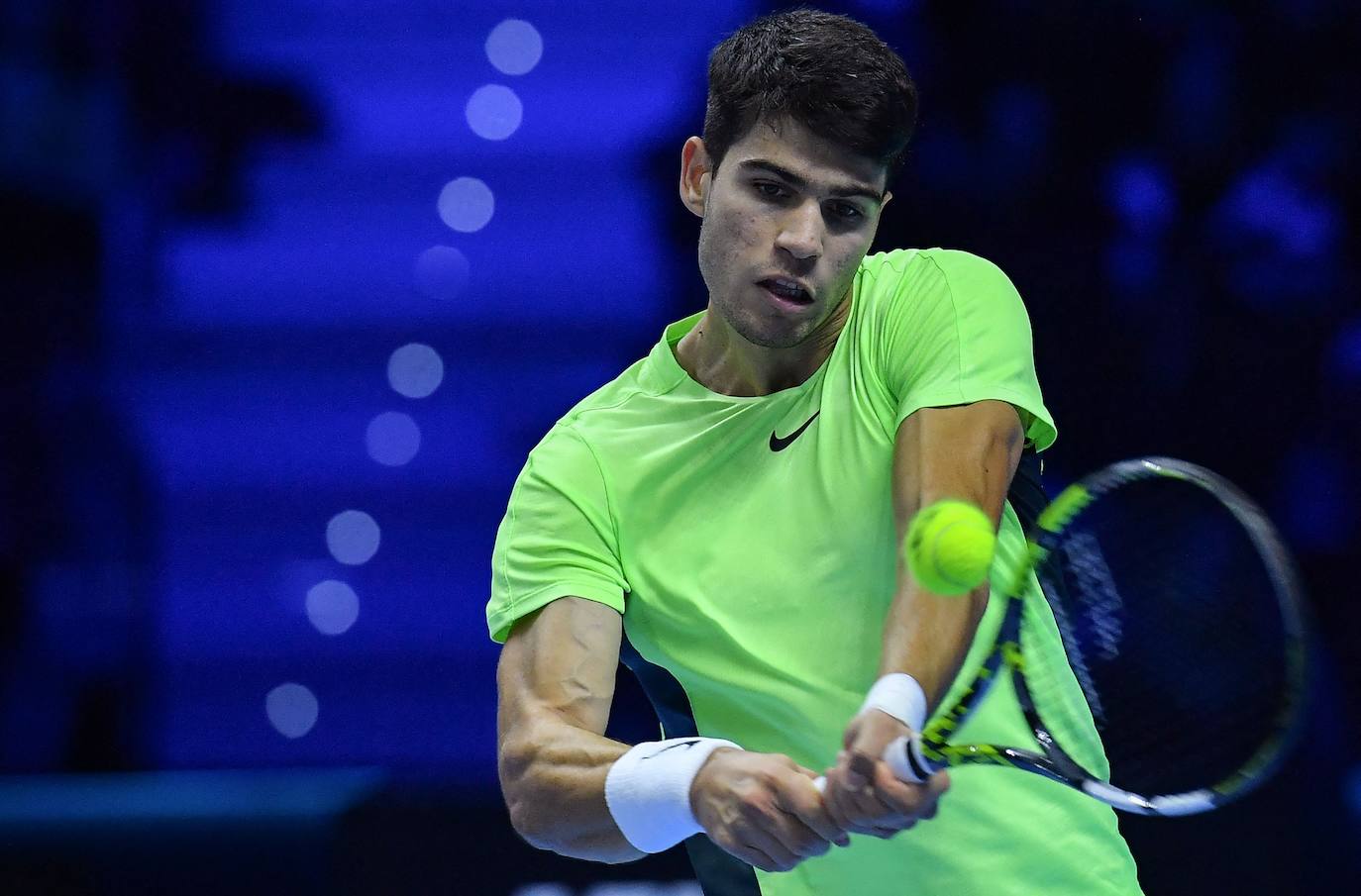 La derrota de Carlos Alcaraz ante Zverev en las Finales ATP, en imágenes