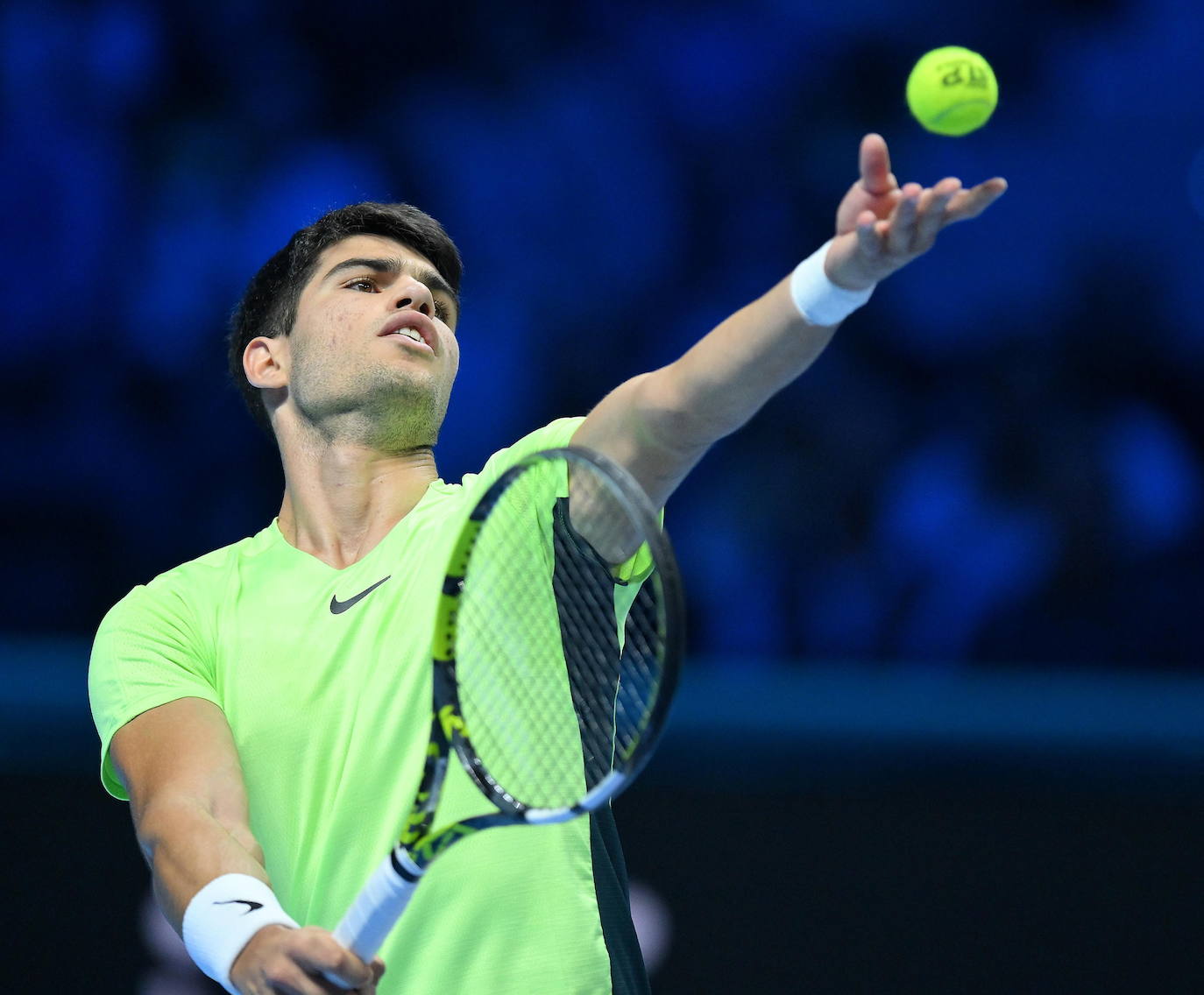 La derrota de Carlos Alcaraz ante Zverev en las Finales ATP, en imágenes