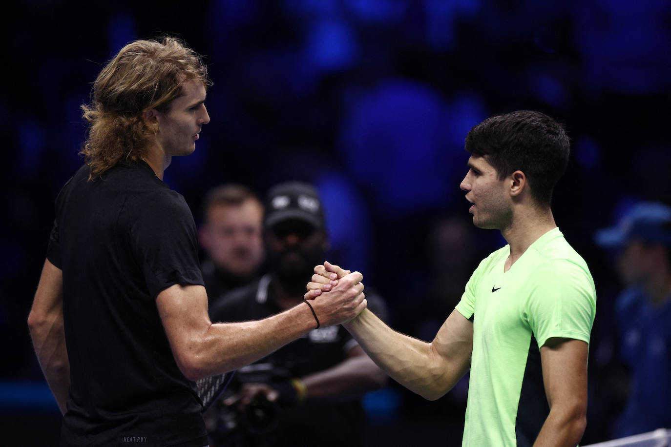 La derrota de Carlos Alcaraz ante Zverev en las Finales ATP, en imágenes