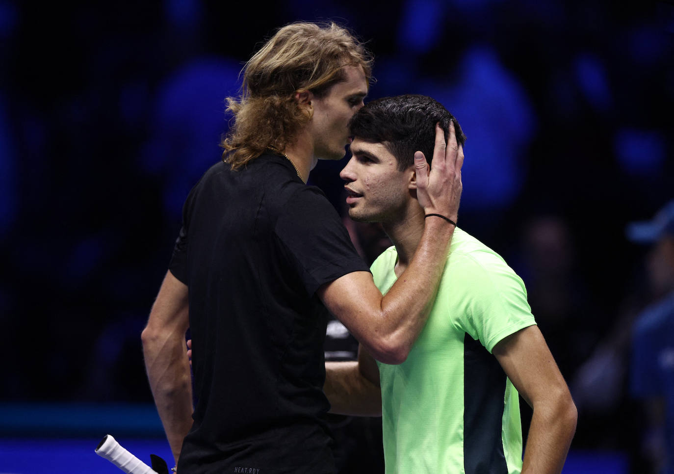 La derrota de Carlos Alcaraz ante Zverev en las Finales ATP, en imágenes