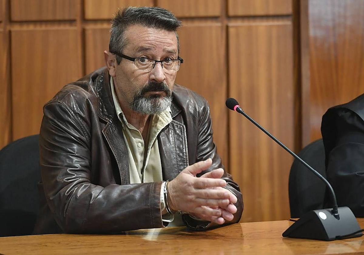 Carlos Patricio B. M, este lunes, en la Audiencia Provincial de Murcia.