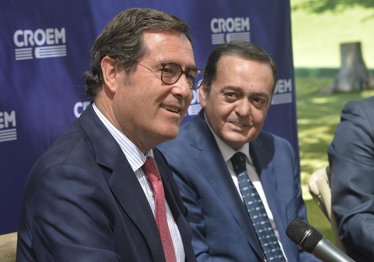 Antonio Garamendi, junto a José María Albarracín, en la edición del CEO Congress del pasado año.