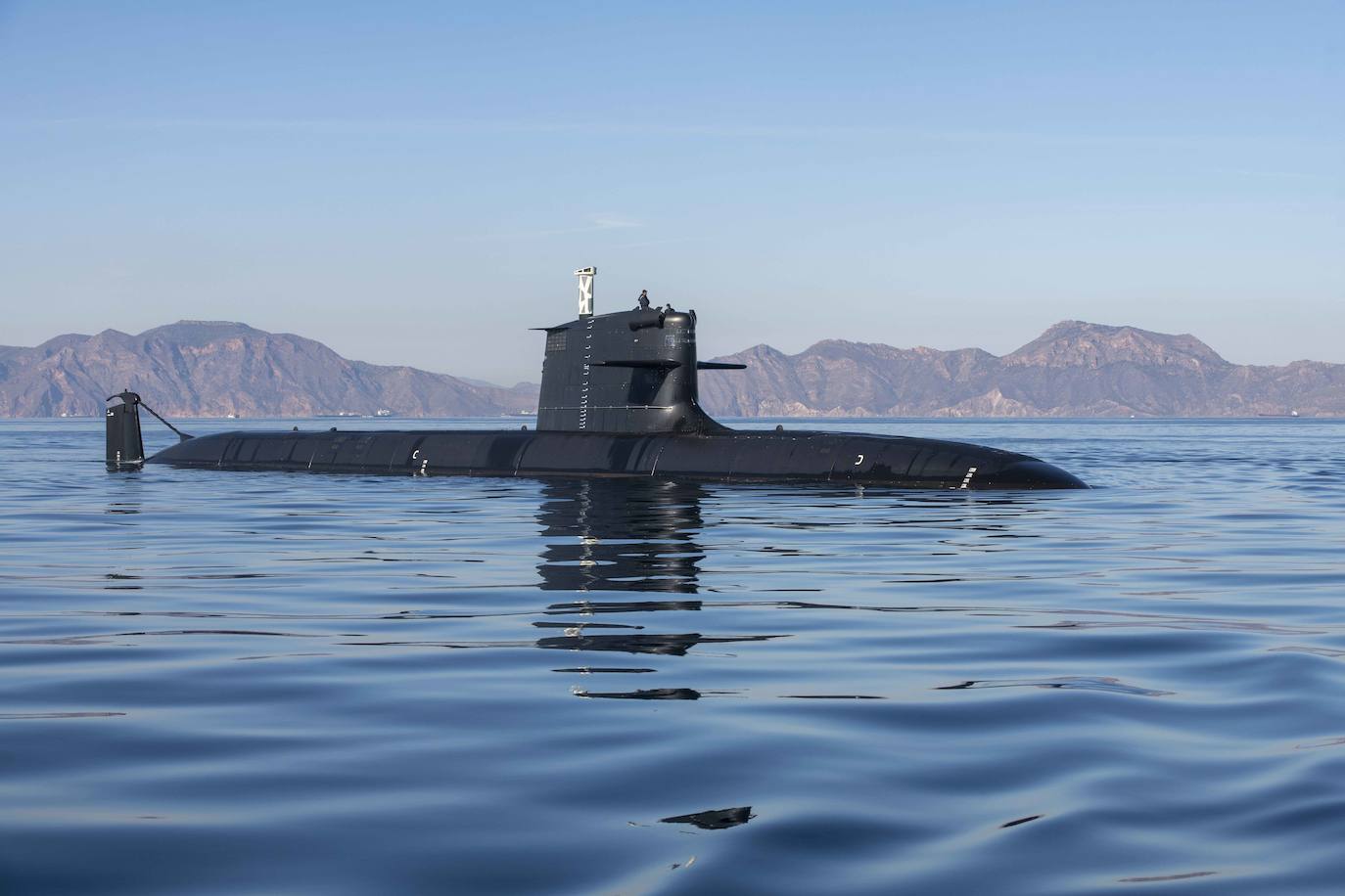 La última prueba del submarino S-81 en Cartagena, en imágenes