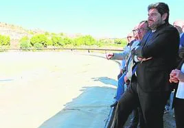 López Miras, ayer, en la inauguración de las obras.