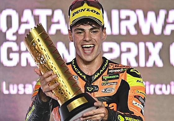 Fermín Aldeguer, en Catar.