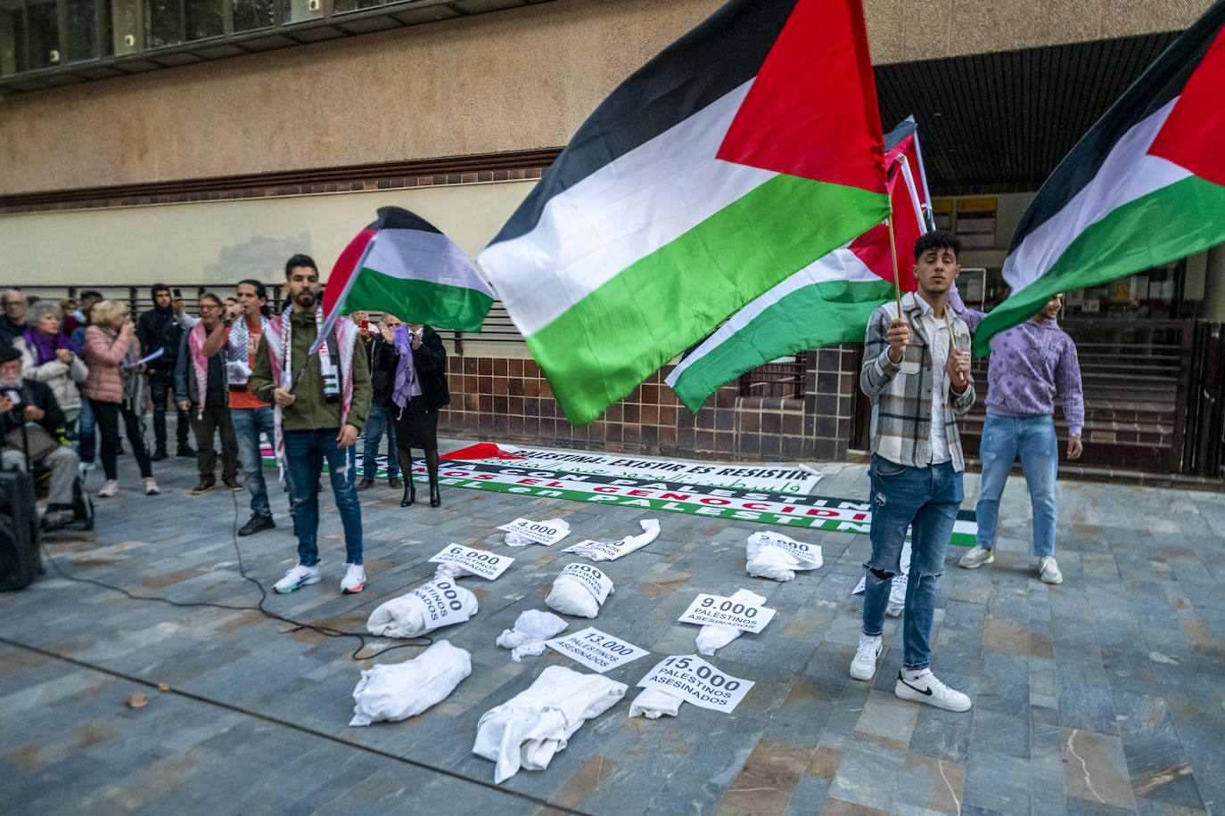 Protesta en Murcia por el «genocidio en Palestina»