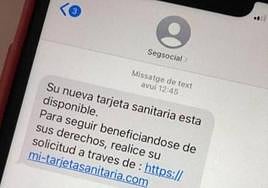 Alertan de una estafa que suplanta a la Seguridad Social en la que solicitan tus datos para actualizar la tarjeta sanitaria.