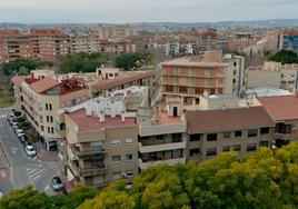 Edificios y casas en Murcia en una imagen de archivo.