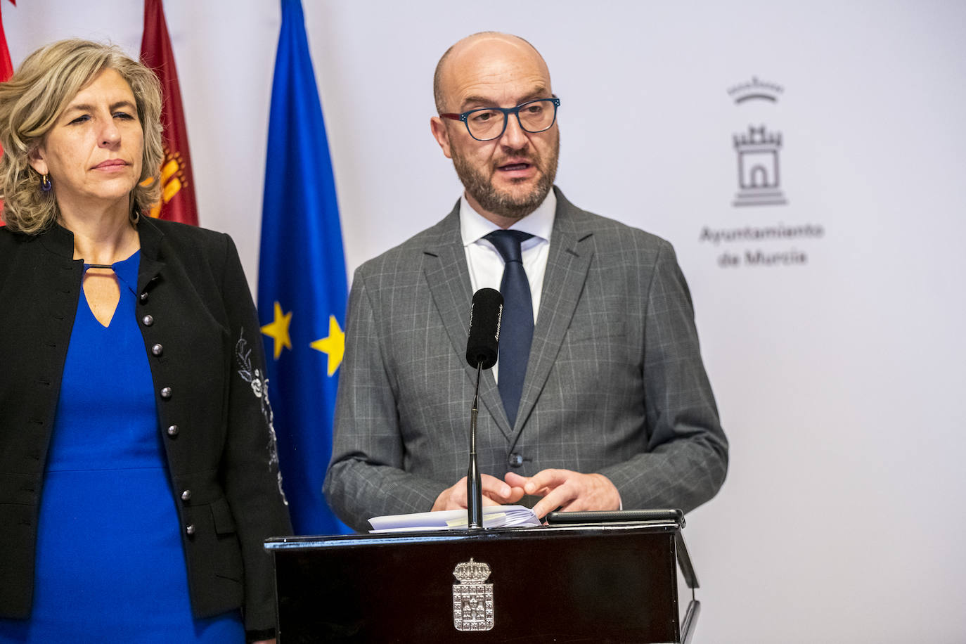 El Pleno del Ayuntamiento de Murcia, en imágenes