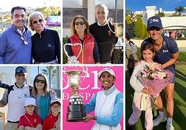 Blanca Sodupe y su marido, en Las Brisas. El presidente murciano junto a los trofeos en liza. Toda la familia Pedreño se fue a disfrutar del abierto. La campeona india Aditi Ashok. Anne Van Dam regaló su ramo a la joven murciana Alba McIver.