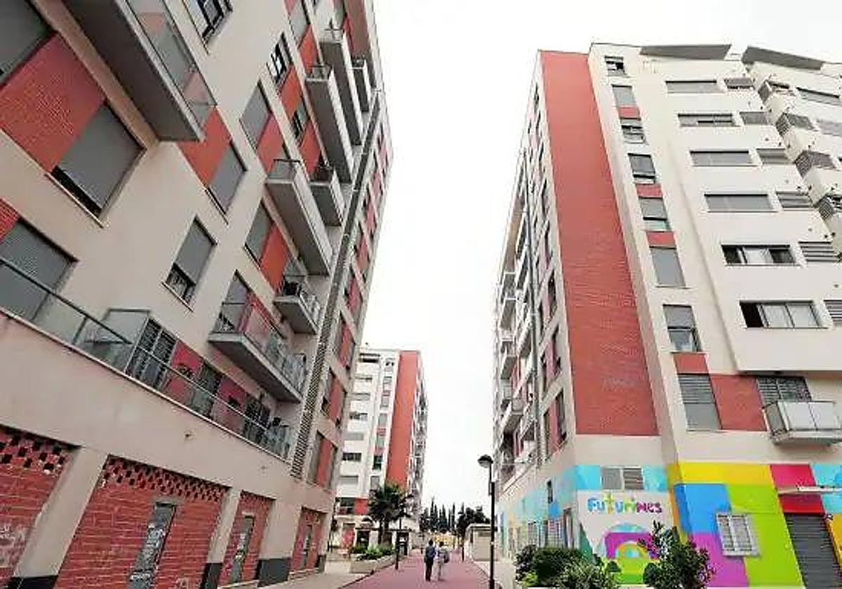 Una de las calles de la urbanización Joven Futura, en una imagen de archivo.