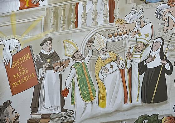 La nueva lona de la Catedral de Murcia, en imágenes