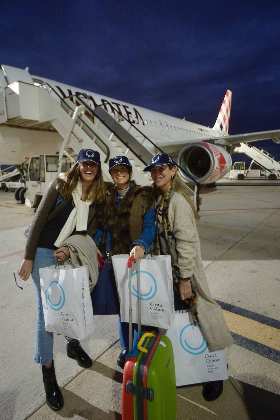 El vuelo entre Madrid y Murcia, en imágenes