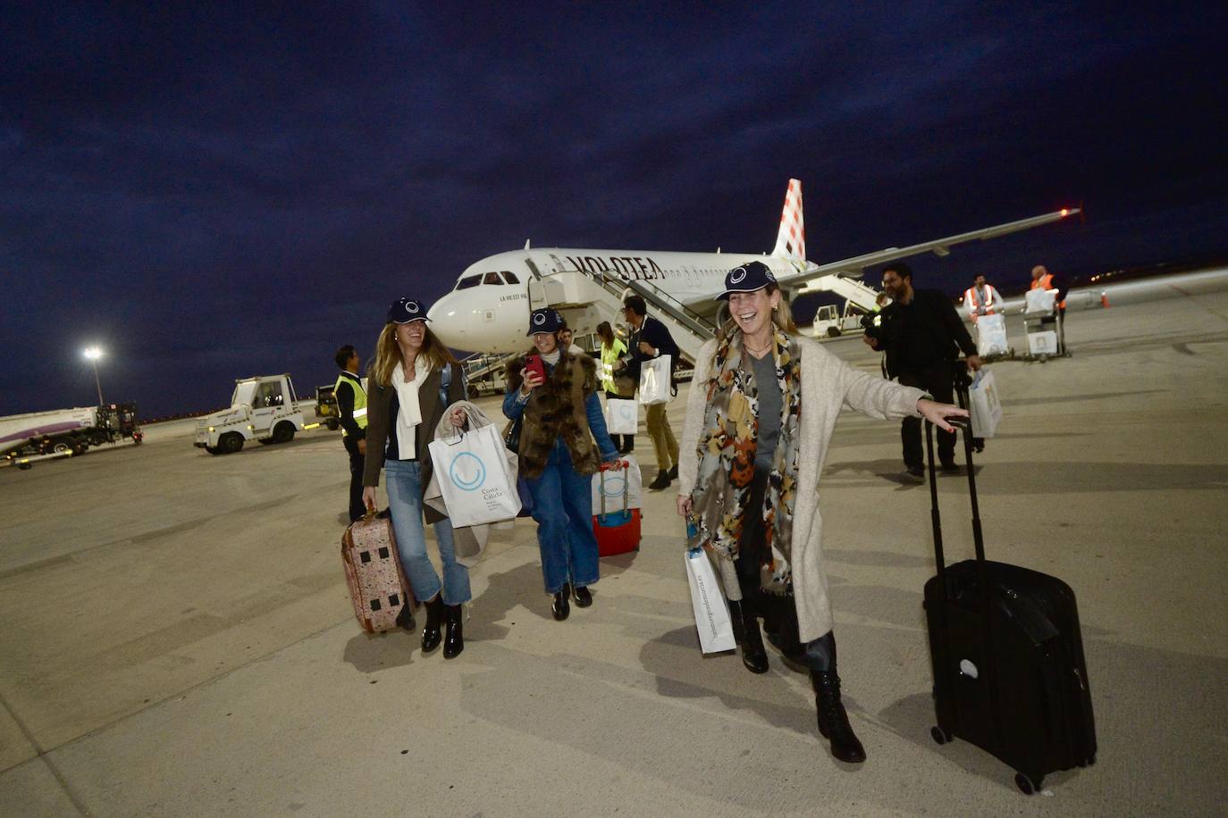 El vuelo entre Madrid y Murcia, en imágenes