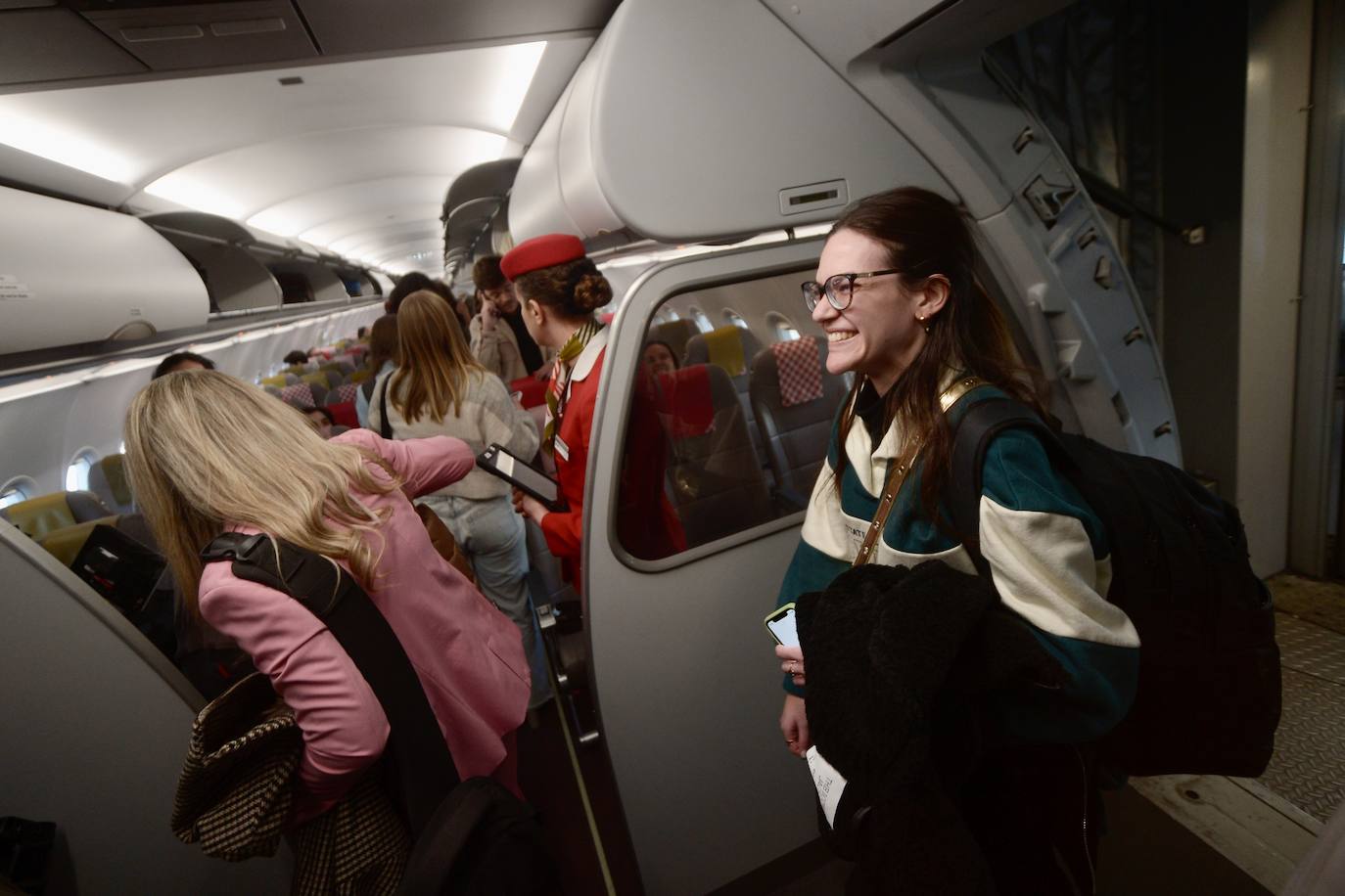 El vuelo entre Madrid y Murcia, en imágenes