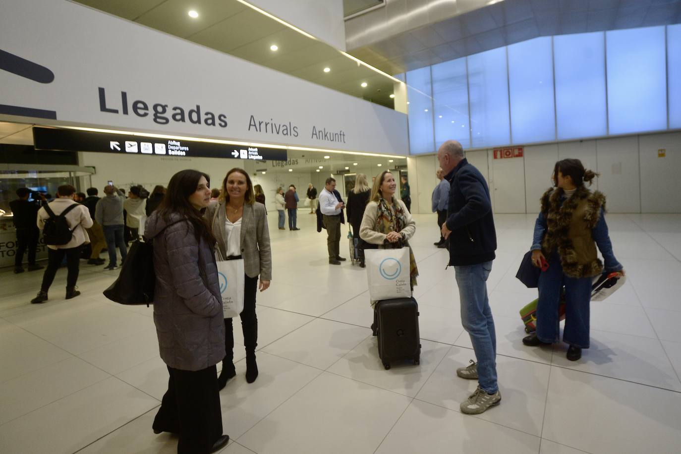 El vuelo entre Madrid y Murcia, en imágenes