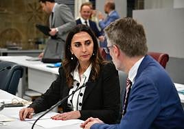 La consejera Sara Rubira, este viernes, en la Asamblea.