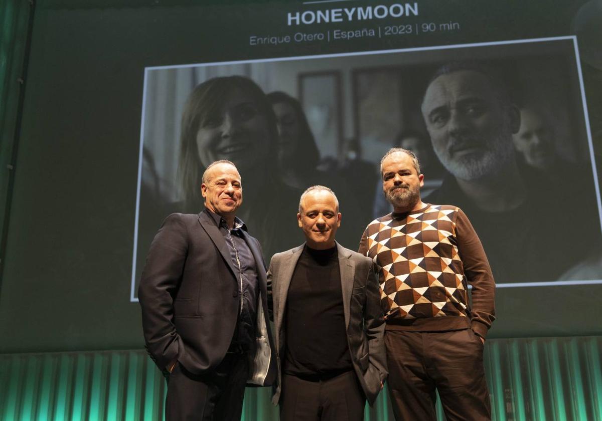 Javier Gutiérrez durante la presentación de 'Honeymoon' en el FICC.