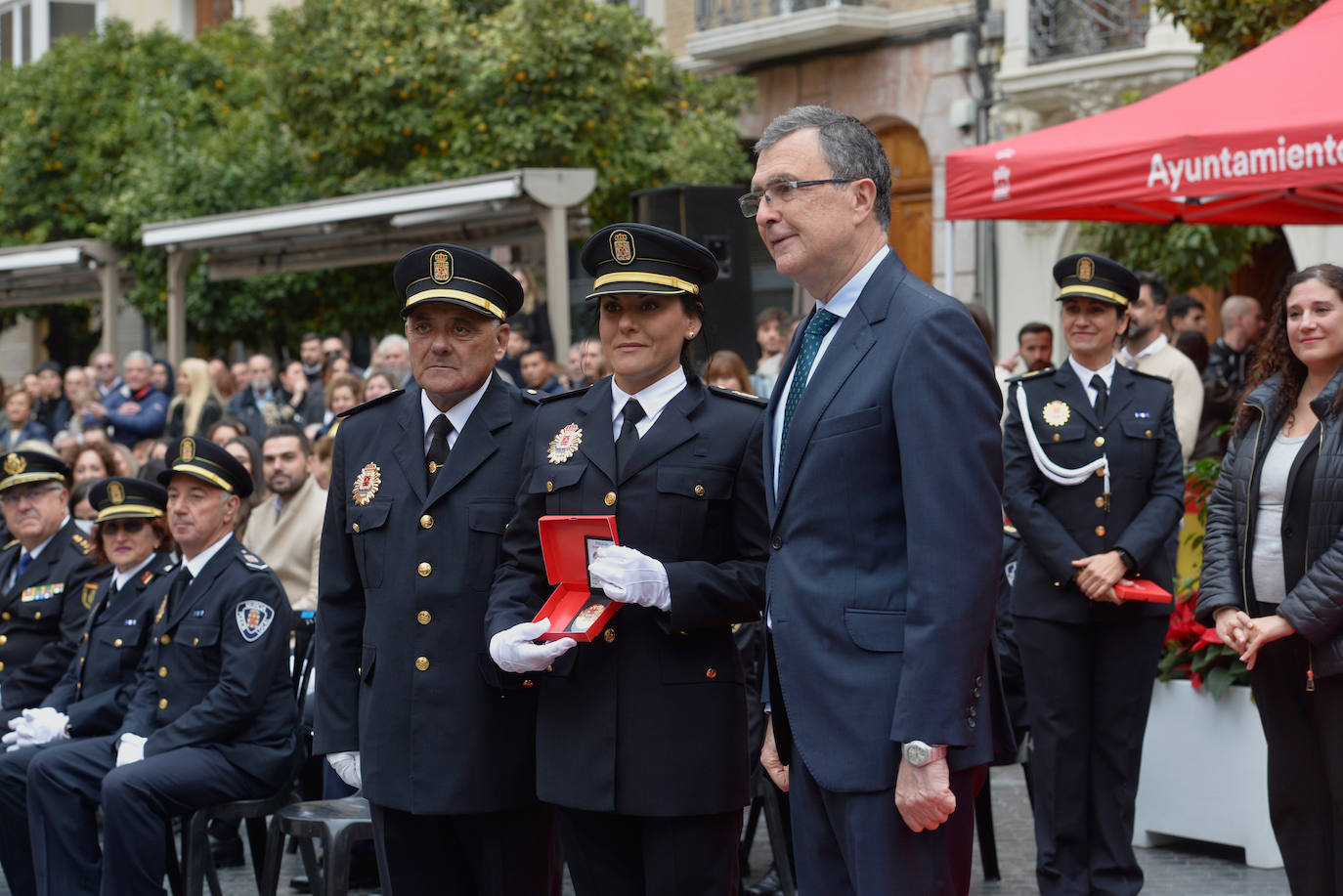 La toma de posesión de 56 nuevos policías locales de Murcia, en imágenes