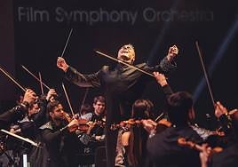 Constantino Martínez-Orts durante un concierto de la Film Symphony Orchestra.