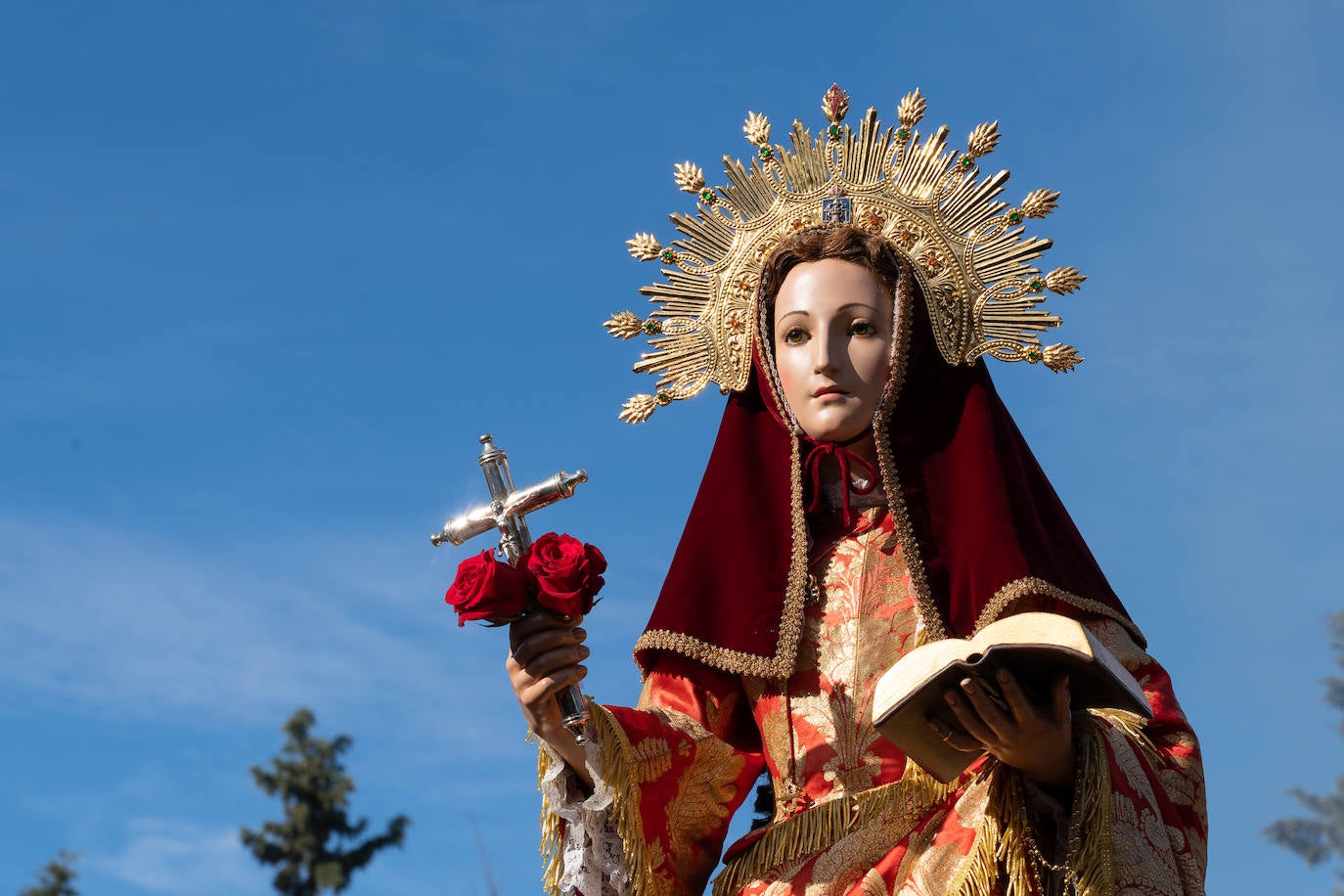 La romería de bajada de La Santa de Totana, en imágenes