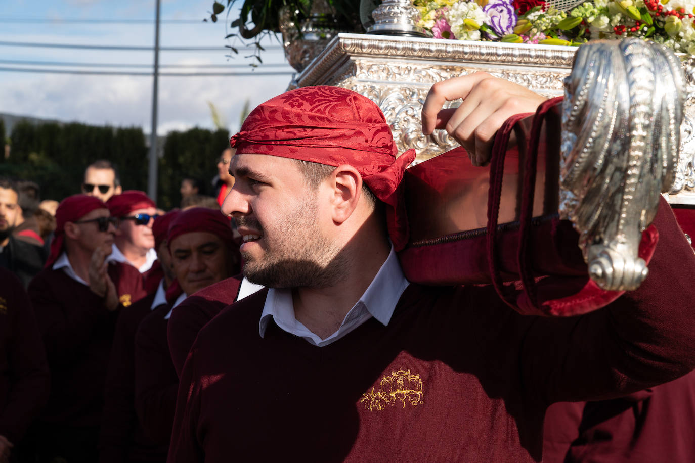 La romería de bajada de La Santa de Totana, en imágenes