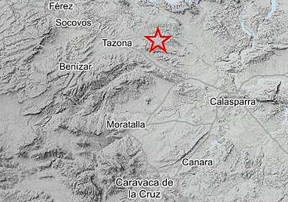 Epicentro del terremoto.