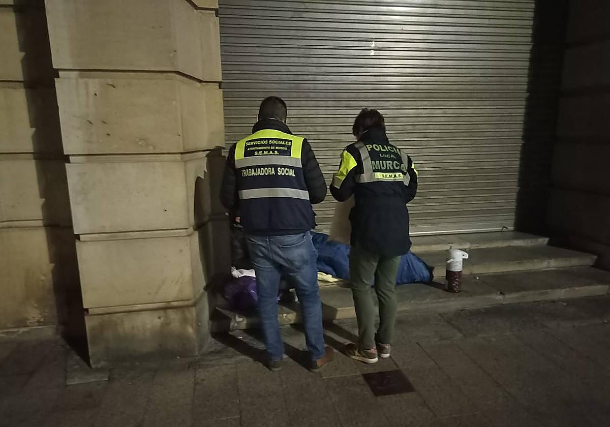 Servicios de SEMAS durante la Operación Frío en Murcia.