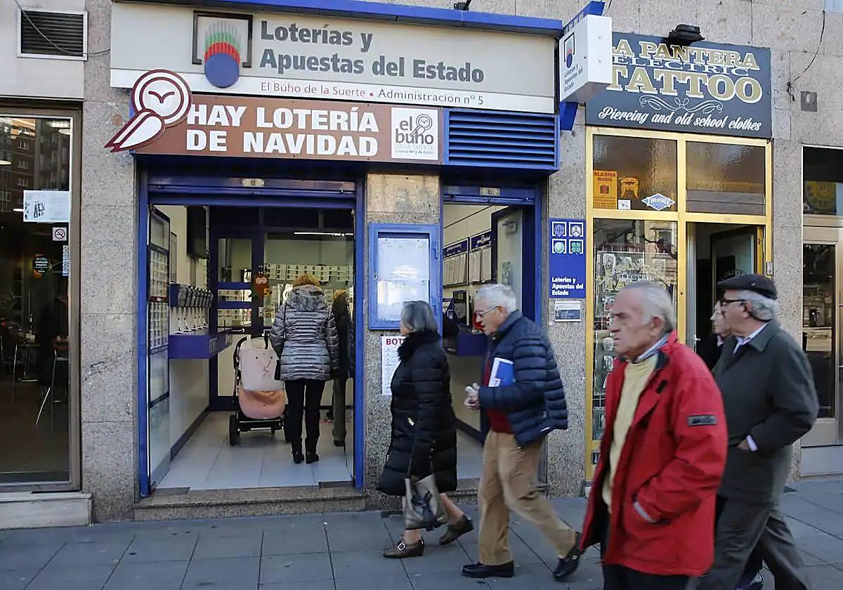 Una administración de lotería, en una imagen de archivo.