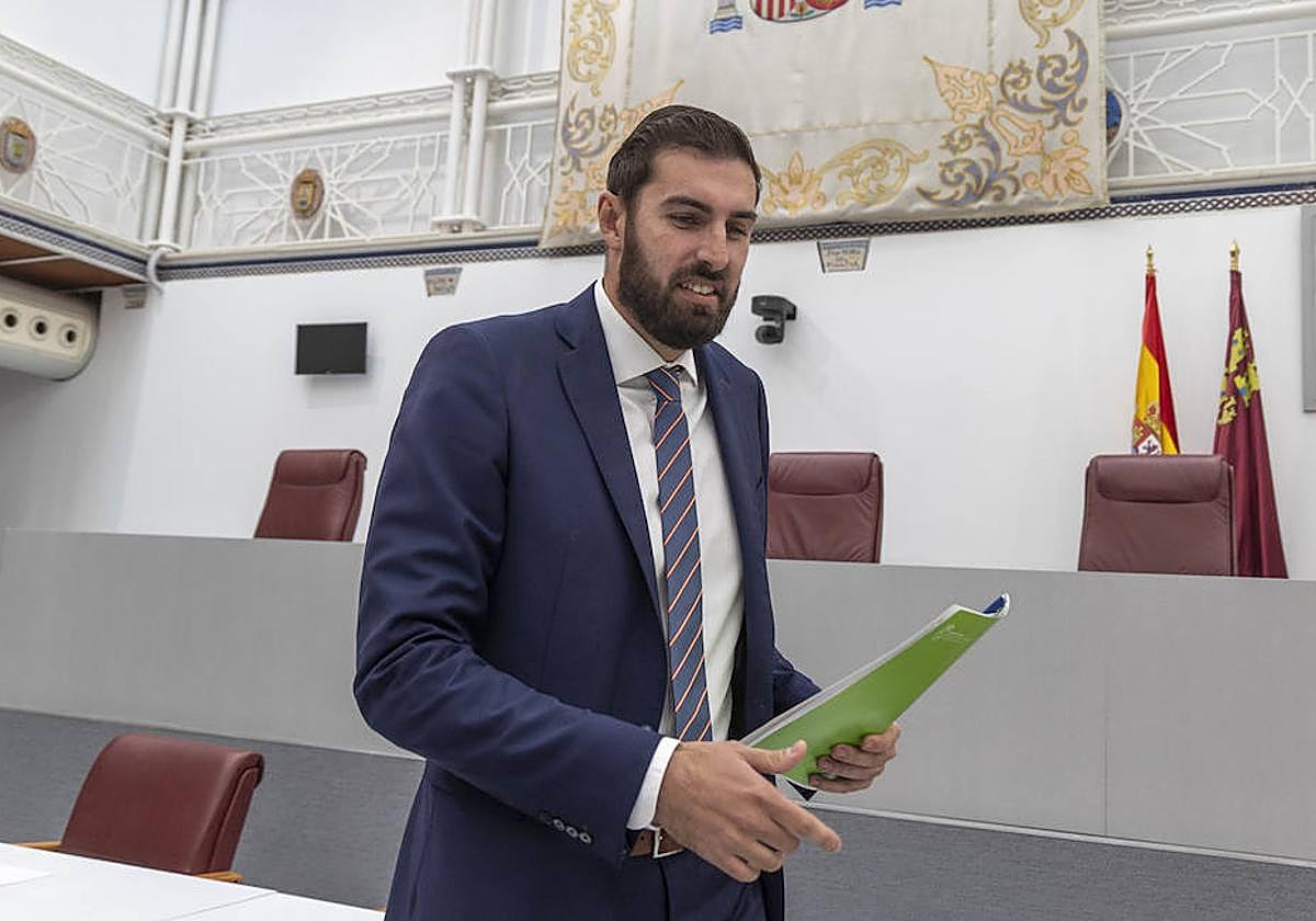 José Ángel Antelo, en la Asamblea Regional en una imagen de archivo.