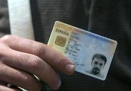 Imagen de archivo de un DNI.