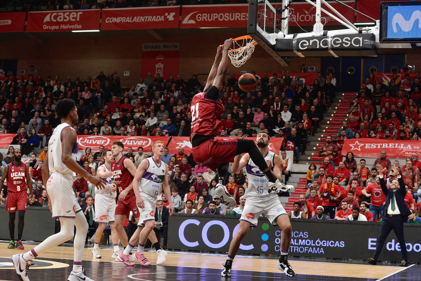 Las imágenes del UCAM CB-Unicaja