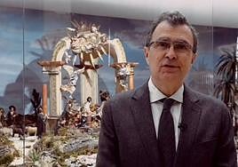 José Ballesta, durante su mensaje navideño.