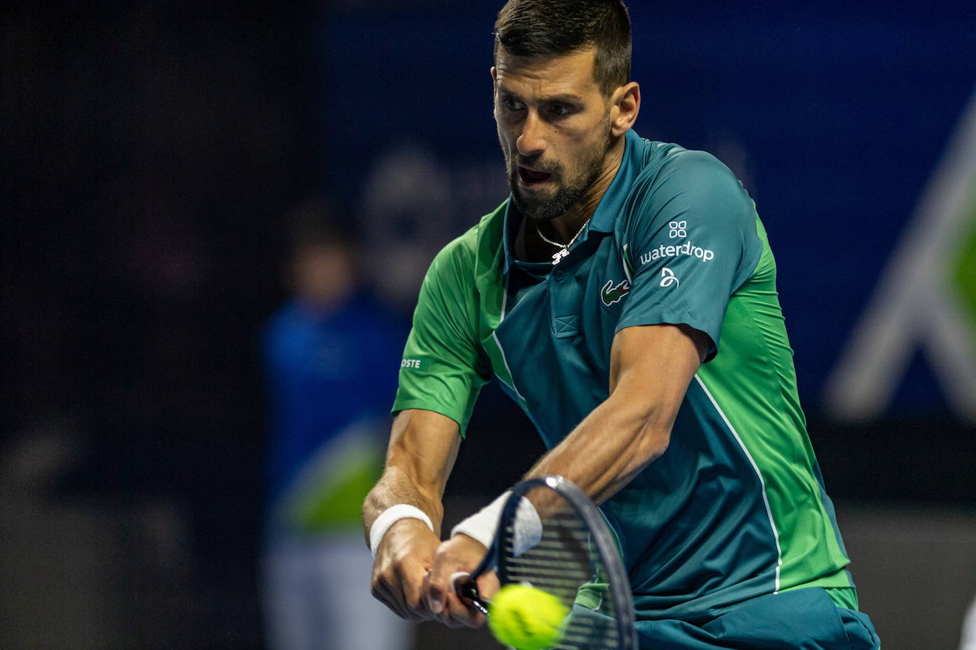 El partido de exhibición entre Alcaraz y Djokovic, en imágenes