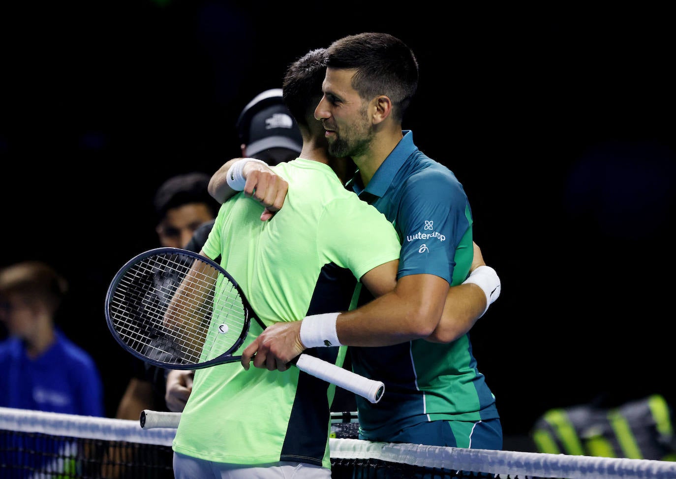 El partido de exhibición entre Alcaraz y Djokovic, en imágenes