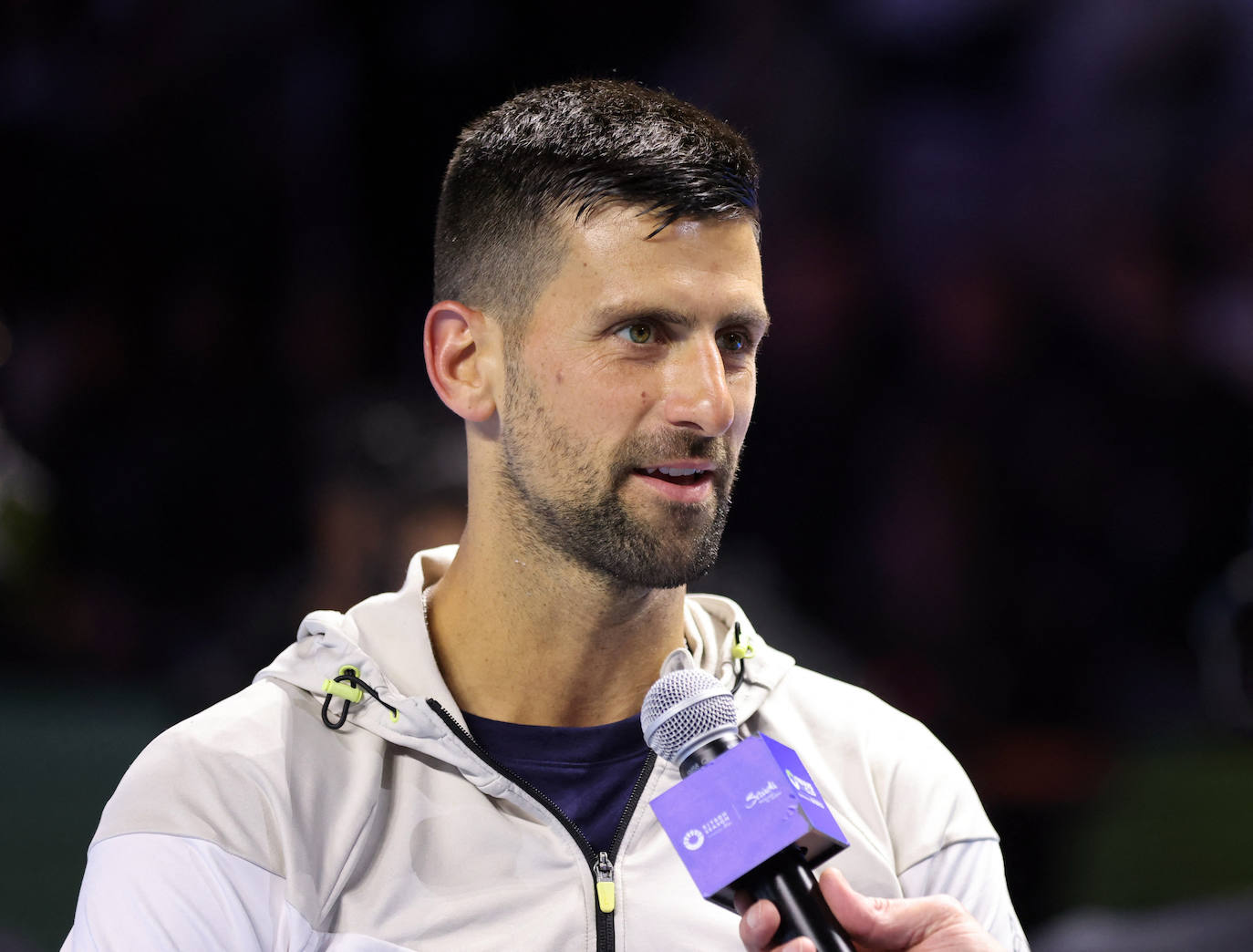 El partido de exhibición entre Alcaraz y Djokovic, en imágenes