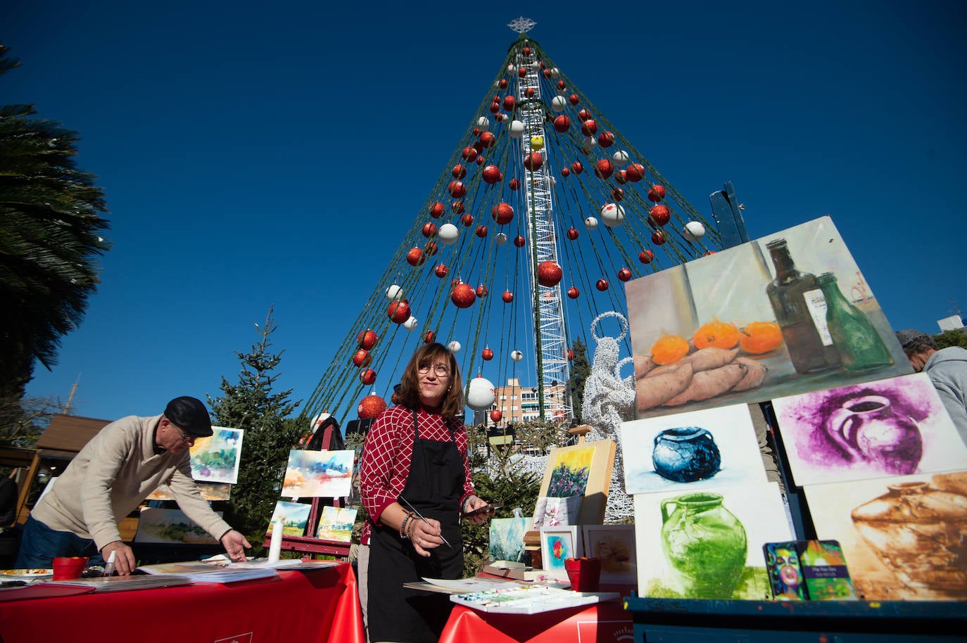 Encuentro entre pintores para retratar la Navidad en Murcia
